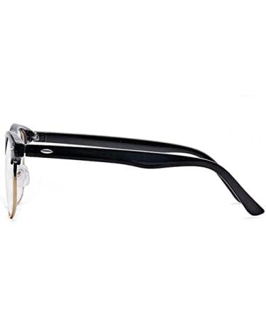 Buy Kelens Retro Myopia Semi-Frame Computer Glasses - Short-Sightedness & Clear Lenses (-1.0 to -4.0) - International Shipping Available - Buy Online on GoSupps.com