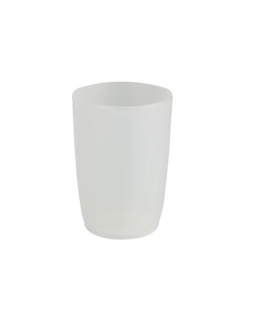Wenko 15197100 Toothbrush cup Arctic White - plastic 7.1 x 10.2 cm white frosted