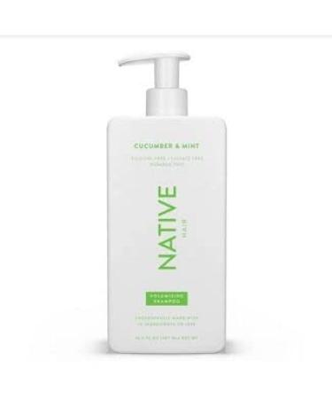 Native Vegan Cucumber & Mint Natural Volume Shampoo  Clean  Sulfate  Paraben and Silicone Free - 16.5 fl oz