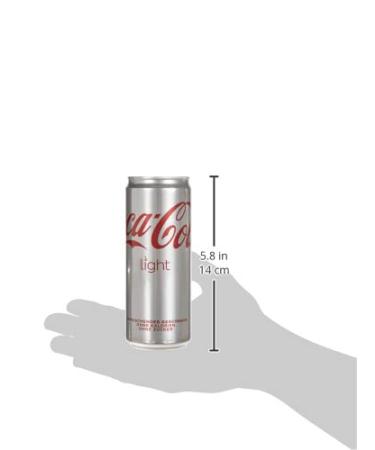 Coca-Cola Light - Refreshing Soft Drink Zero Calories 24x330ml Disposable Cans - Buy Online on GoSupps.com
