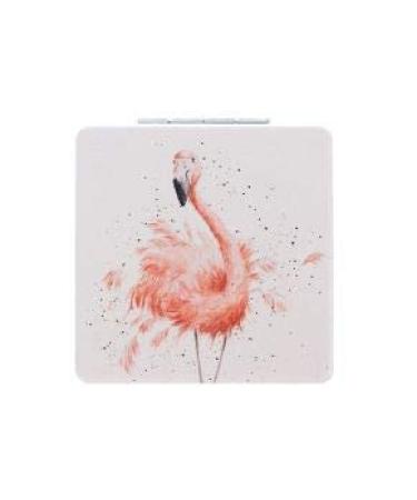 Wrendale Designs Pink Flamingo Pocket Mirror | Beautiful & Stylish Travel Accessory - Buy Online on GoSupps.com
