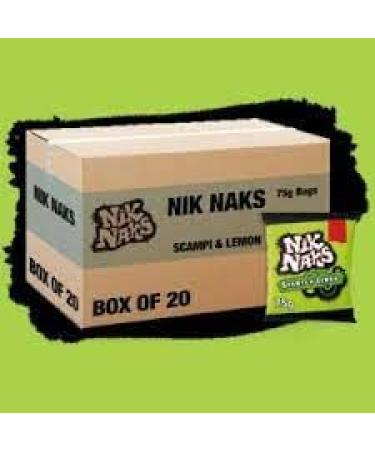 Nik Naks Scampii N Lemon Flavour Corn Snack 75g (20 Bags x 75g) 75 count (Pack of 1)