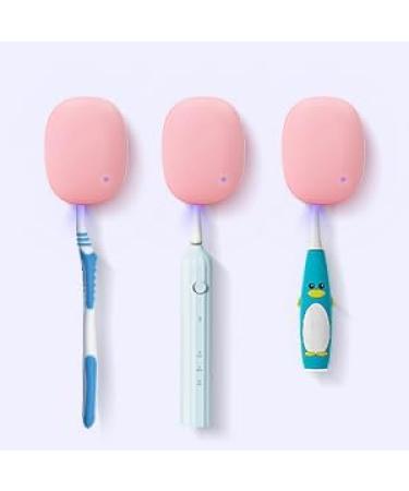 ELMWAY UV Sanitizer Toothbrush Case Portable Mini Toothbrush Holder Rechargeable Toothbrush Cover Sterilizing for Home and Travel Fits All Toothbrushes for Electric and Manual Sterilize S-pink - Buy Online on GoSupps.com