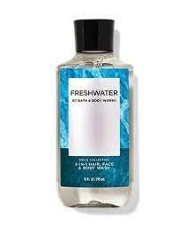 Men's Collection Freshwater 3 IN 1 Hair Face Body Wash10 Fl Oz