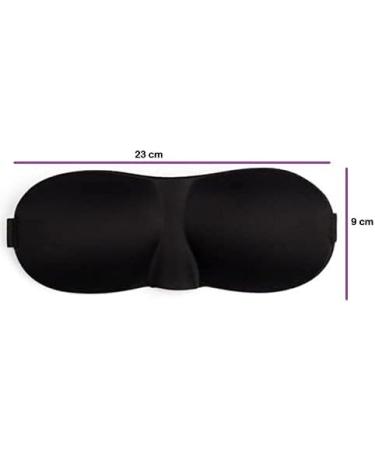 BE SAFE Forever Silk Sleeping Face Eye Mask - Comfortable Blind Fold Cover for Travel & Sleep - Unisex Black Eye Mask for Men & Women - Buy Online on GoSupps.com
