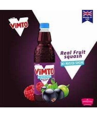 Vimto Squash No Added Sugar - Low Calorie Mixed Fruit Juice Cordial Drinks Bottle 725ml Blackcurrant Grape Raspberry (6 Bottles x 725ml) 725 ml (Pack of 1) - Buy Online on GoSupps.com