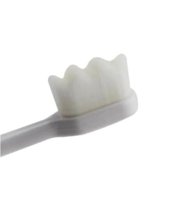 Ultra-fine Soft Toothbrush Million Nano Bristle Adult Tooth Brush Teeth Deep Cleaning Portable Travel Oral Care Brush (Wavy White)