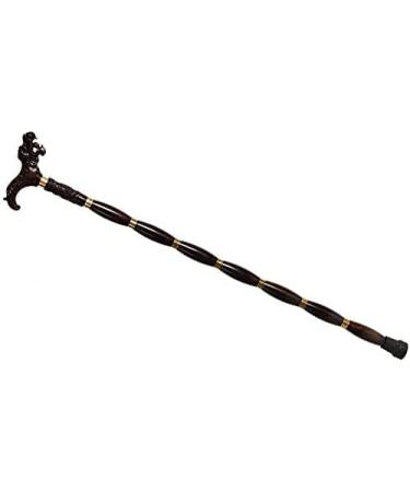 Wooden Sticks Solid Wood Old Wooden Mahogany Carved Rosewood Crutches Leading Black Old Wood Wooden Cane Hand-Carved Ideal for Men or Women with Active Out - Buy Online on GoSupps.com