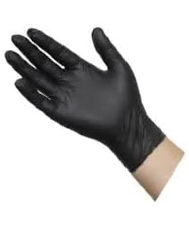 ZOONGLA Black Nitrile Disposable Gloves - Extra Strength Odour-Free Latex-Free & Powder-Free Chemical Resistant. Gants Large Black - Buy Online on GoSupps.com