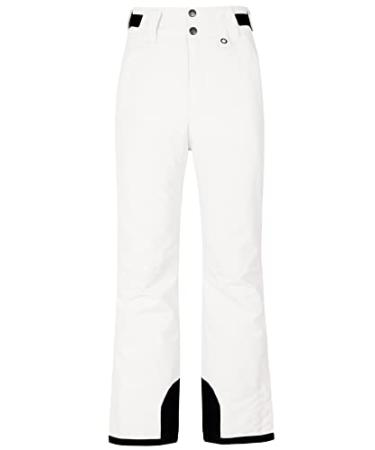 Skieer Womens Mountain Insulated Snow Waterproof Ski Pants Winter Outdoor Cargo Pants Medium White