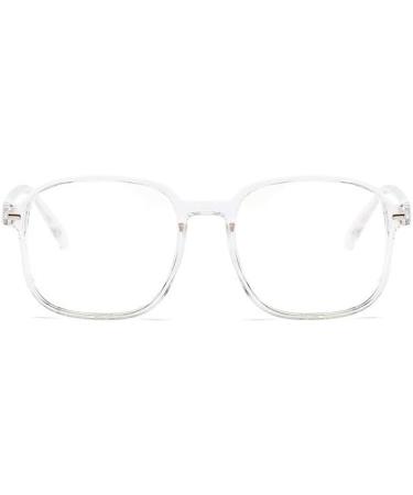 Shop Fuqinqingoz Oversized Anti-Blue Light Reading Glasses - Clear View Presbyopia Eyewear (+100 Transparent) - Buy Online on GoSupps.com