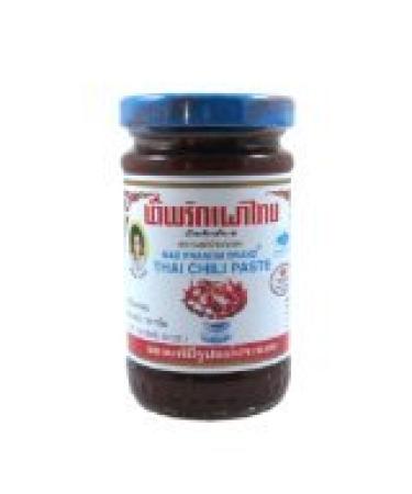 Thailand New Mae Pranom Thai Chili Paste Nam Prik Pao 4 oz X 3 pots