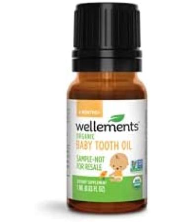 Wellements Organic Baby Tooth Oil - Teething Relief, Dye-Free, Paraben-Free, 0.5 Fl oz - Buy Online on GoSupps.com