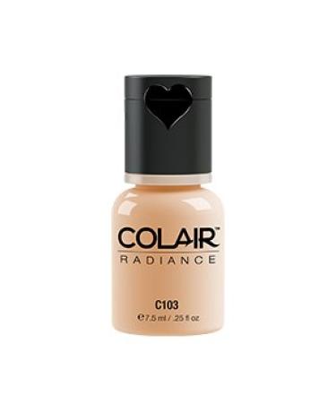 Dinair Airbrush Makeup Foundation | Alabaster | Colair RADIANCE: Satin | .25 oz 7.5 ml (0.25 fl oz.) C103 (Alabaster)