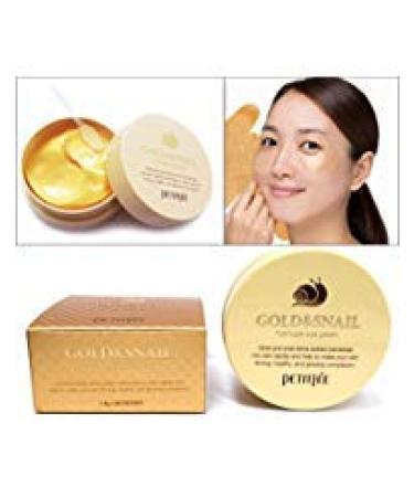 PETITFEE  Gold & Snail Hydro Gel Eye Patch 60 pcs(30pairs) / dark circles wrinkles/Korean Cosmetics
