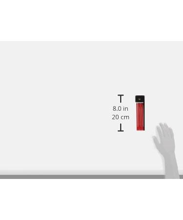 Abus Bordo Lite 6055k SH Folding Lock - Extra-Light 85 cm Bicycle Lock with Bracket | Security Level 7 - Red - Buy Online on GoSupps.com