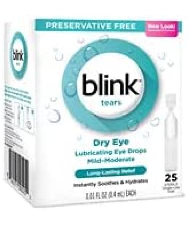 Blink Tears Lubricating Eye Drops - 25 Count for Mild to Moderate Dry Eye - Buy Online on GoSupps.com
