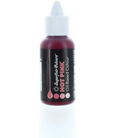 30ml Sugarflair Hot Pink Oil Based Food Colouring for High Fat Foods - Highly Concentrated Edible Dye for Icing, Buttercream, Chocolate & More - Buy Online on GoSupps.com