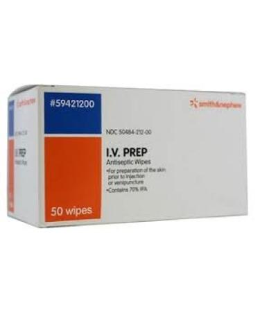 Smith & Nephew Smith and Nephew I.V. Prep Wipes - 50/bx, Pack of 2 50 Count (Pack of 2)