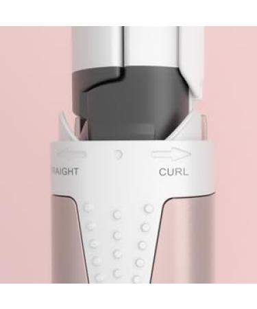 VAV 2 in 1 Hair Straightener & Curler - Mini Ceramic Flat Iron 1 Inch Dual Voltage Travel Size (Pink) - Instant Heat up to 374 F - Buy Online on GoSupps.com