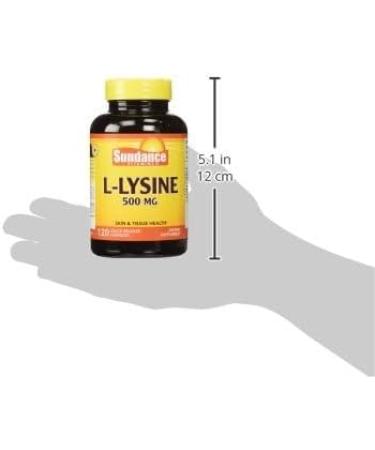 L-Lysine 500mg | 120 Caplets | Vegetarian Non-GMO Gluten Free Amino Acid Supplement | Sundance - Buy Online on GoSupps.com