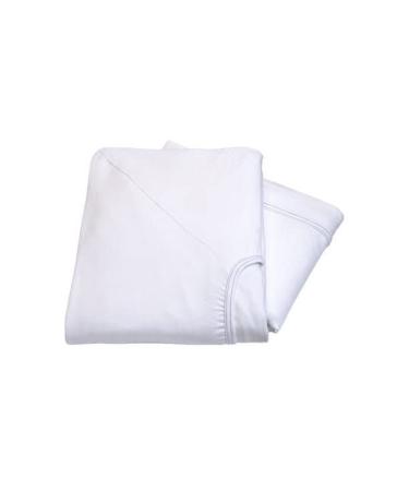 Linteum Textile (2-Piece 42x84x14 in 23 oz.) Soft-Fit Contour Hospital Bed White Bariatric Fitted Knitted Sheet 23.0 ounces 2
