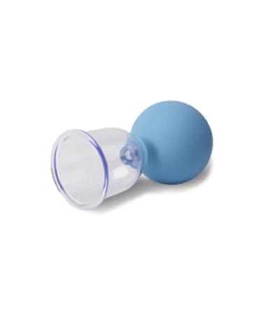 Plastic cupping glasses with suction ball XL 6 cm ND47