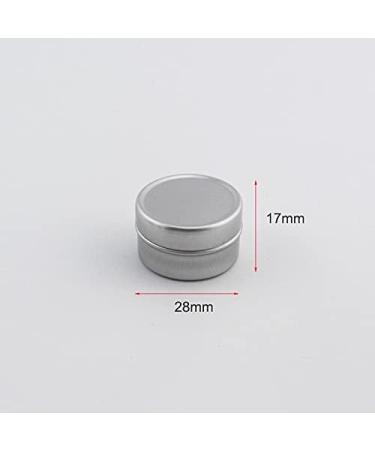 Zeoabsy 12pcs 5ml Silver Aluminum Tin Cans - Empty Round Cosmetic Containers for DIY Ointments Creams Candles & Shaving Soap - Buy Online on GoSupps.com