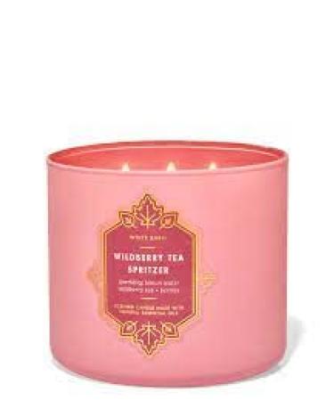 Wildberry Tea Spritzer 3 Wick Candle 14.5 oz / 411 g (Made with Natural Essential Oils)