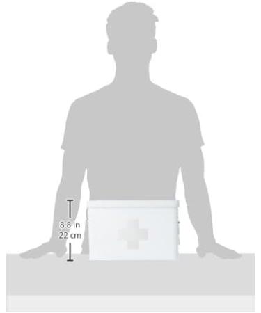 Zeller Metal First Aid Box 32x19.5x20cm White - Compact and Sturdy Storage Solution - Buy Online on GoSupps.com
