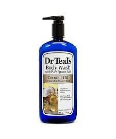 Dr Teal's Body Wash Gift Set - Restore & Replenish with Pink Himalayan & Nourish & Protect with Coconut Oil - 2 Pack (24oz each) - Essential Oils & Pure Epsom Salt for Skin & Stress Relief - Buy Online on GoSupps.com