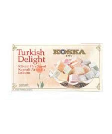 Delicious Lokum Mix 500g | Authentic Turkish Delight with Rose Lemon & Mint Flavours | International Shipping Available - Buy Online on GoSupps.com