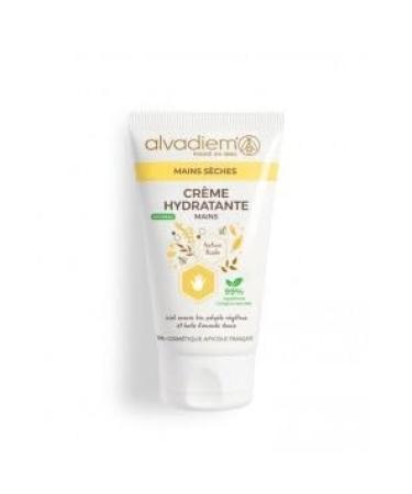 ALVADIEM Moisturising Hand Cream 50 ml with Organic Acacia Honey dry skin made in FR