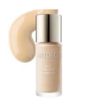 ARTDECO Rich Treatment Foundation - Liquid waterproof cream foundation - 1 x 20 ml 10 Sunny Shell