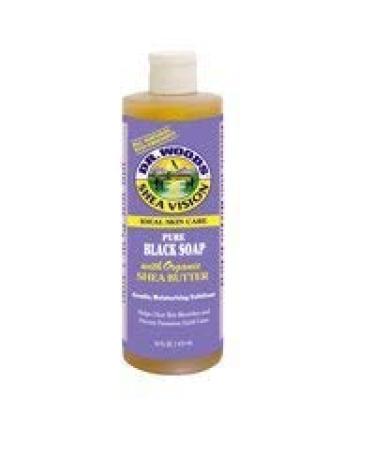 Dr. Woods Shea Vision Pure Black Soap with Organic Shea Butter - 16 Fl Oz