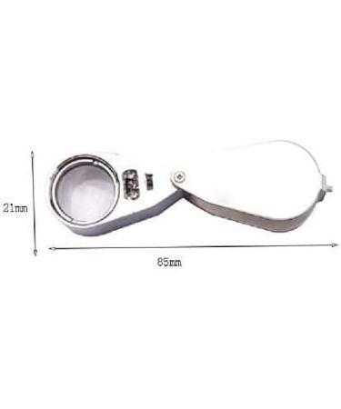 Magnifying Glass Reading 40X Full Metal Illuminated Jewellers Lens Eye with LED and UV Light2 Marriage - Buy Online on GoSupps.com