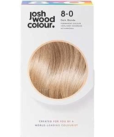 Josh Wood Permanent Colour 8.0 (Dark Blonde) Celebrity-approved ammonia-free - Leaves hair super shiny and hydrated with 100% grey coverage - Natural-looking and Vegan Dark Blonde (8.0)