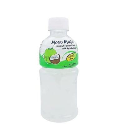 Mogu Mogu Coconut Flavoured Drink with NATA de Coco (Gotta Chew) | On the Go Drink | Jelly Texture | Refreshing Taste | No Added Preservatives and Colours | 320ml x 24 Bottles - Buy Online on GoSupps.com