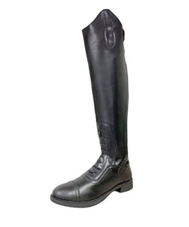 One Stop Equine Shop BasEQ Children's Noa Synthetic Tall Field Boots 3 Big Kid Black