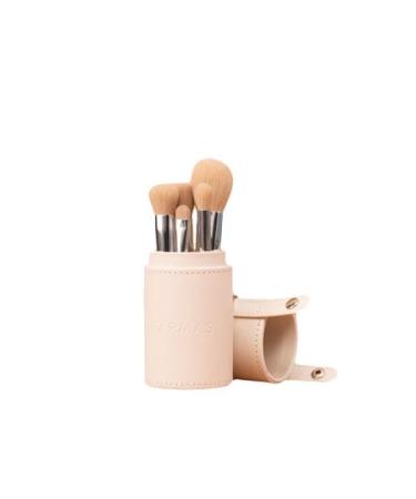 Farmasi 5 Piece Mini Makeup Brush Set - Includes Blush & Powder Brush Foundation Brush Concealer Brush Eyeshadow Brush Blending Brush