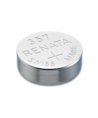 One (1) X Renata 357 Sr44W Sb-B9 Silver Oxide Watch Battery 1.55V Blister Packed