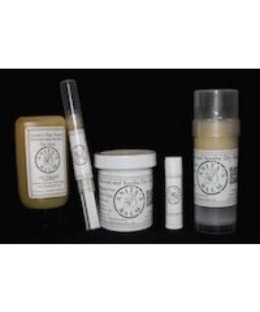 Anita's Balm 5 Piece Gift Set Lip Balm Eye Balm 2 Ounce Tube 4 Ounce Jar and Hair Balm