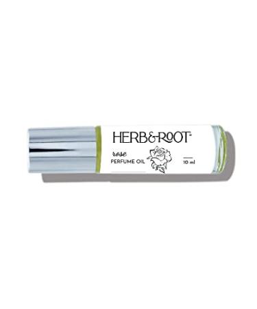 Herb & Root Rose Oil Rollerball (Roll On) Perfume 10 ml | Traditional English Tea Rose Perfume for Women Rose Perfume Oil