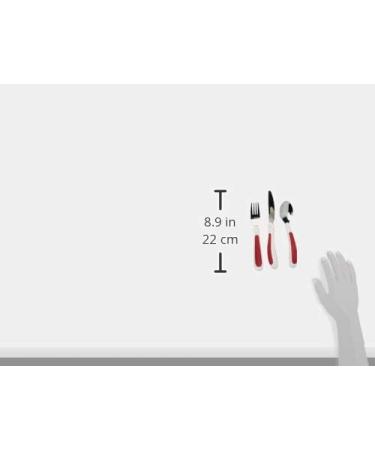 NRS Healthcare M99680 Kura Care Adult Cutlery Set - Red/White - Buy Online on GoSupps.com