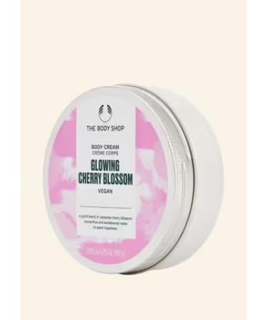 Shop The Body Shop Glowing Cherry Blossom Body Cream 200ML - Vegan Floral Body Moisturiser - Buy Online on GoSupps.com