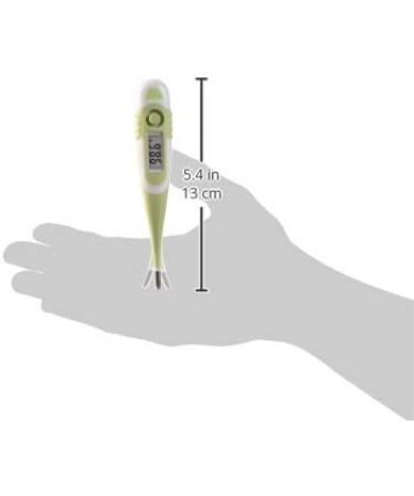 MABIS 9-Second Waterproof Digital Thermometer | Flexible Tip for Fast Readings | Oral, Rectal, Underarm | Babies, Children, Adults | Green - Buy Online on GoSupps.com