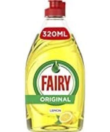 Fairy Lemon Washing Up Liquid with LiftAction | Dishes Grease Cleaner | 320ml | (Pack of 3) 320.00 ml (Pack of 3) - Buy Online on GoSupps.com