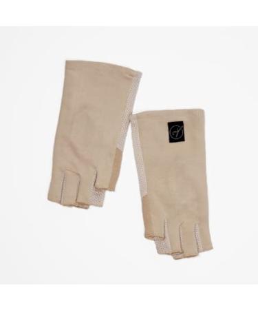 Alana Mitchell Anti-Aging Fingerless Gloves for Women  UV Protection Sun Gloves for Driving, Sports & More  Copper Technology Moisturizing Gloves - Reusable Copper Gloves w/UPF 50