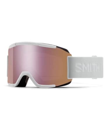 Smith Optics Squad Winter Snow Ski Snowboard Goggles White Vapor / Chromapop Everyday Rose Gold Mirror ChromaPop Everyday Rose Gold Mirror