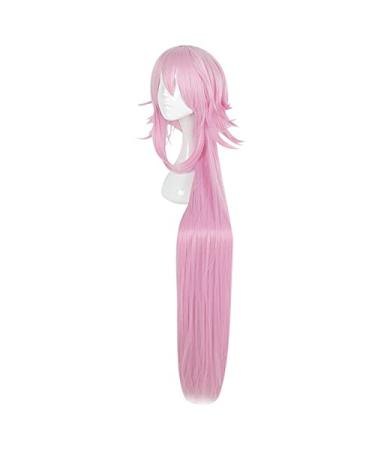 Buy Sakura Pink Layered Long Straight Synthetic Wig - Heat Resistant for Cosplay & Halloween | Free Wig Cap Included - Buy Online on GoSupps.com